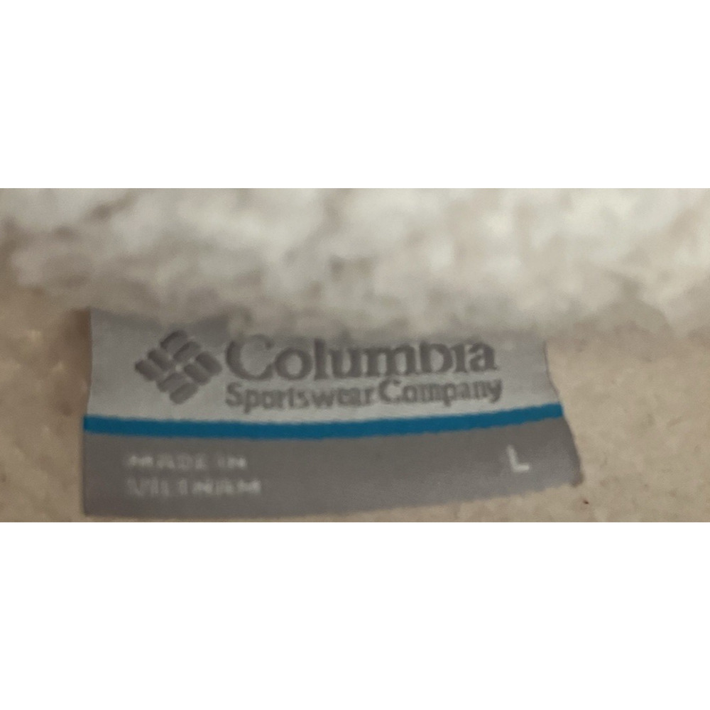 Columbia Women's Sherpa Aztec Tribal Fleece Pullover Brown Snap Jacket Large - Picture 3 of 7